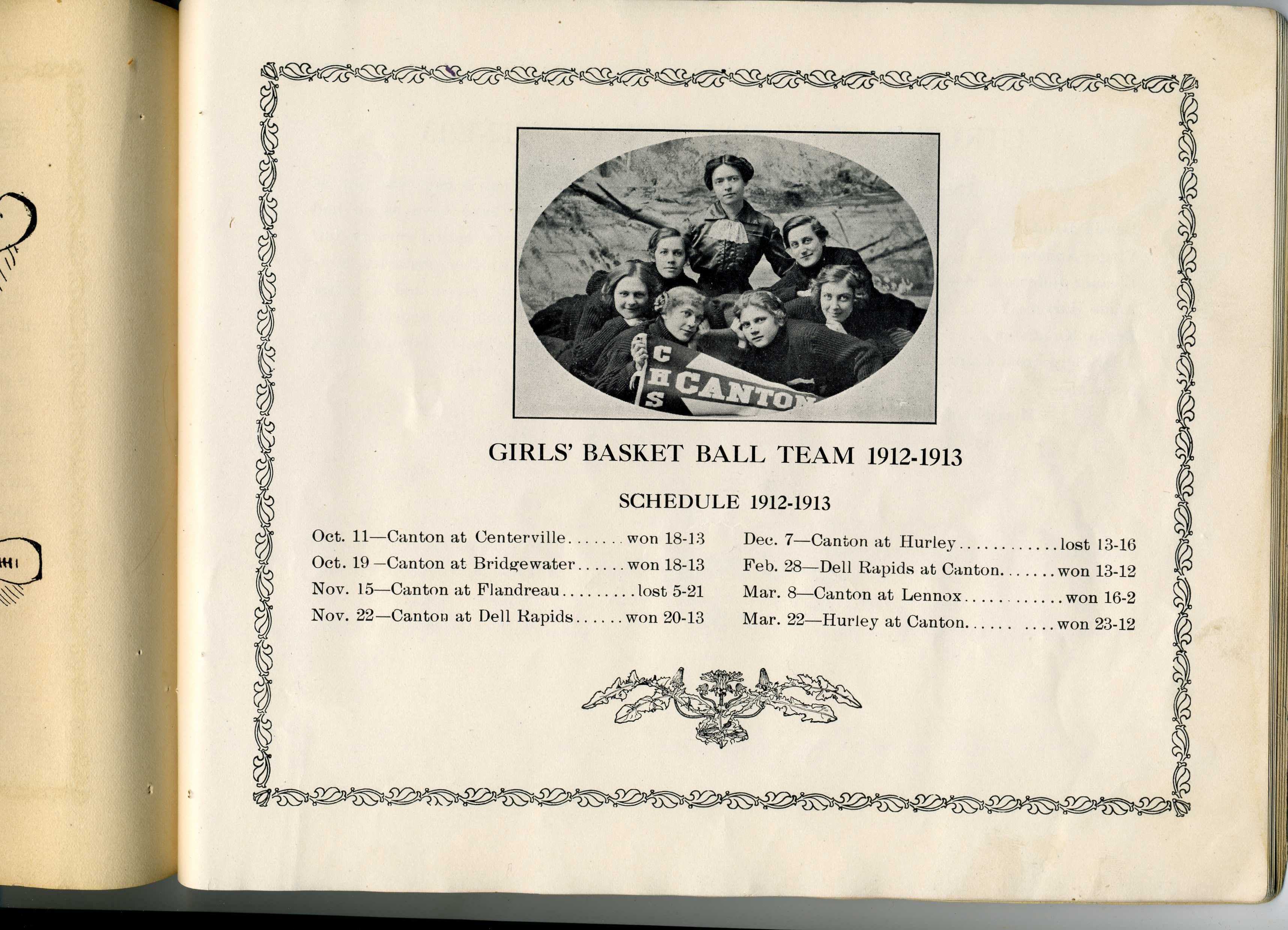 CANTON GIRLS, 1912-1913